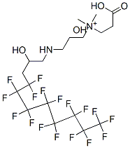 CAS 登录号：93776-14-8， (2-羧基乙基)-3-[(4,4,5,5,6,6,7,7,8,8,9,9,10,10,11,11,11-十七氟-2-羟基十一烷基)氨基]丙基二甲基铵氢氧化物
