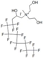 CAS 登录号：93776-18-2， (4,4,5,5,6,6,7,7,8,8,9,9,10,10,11,11,11-十七氟-2-羟基十一烷基)双(2-羟基乙基)甲基铵碘化物