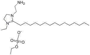 CAS 登录号：93783-51-8， 1-(2-氨基乙基)-3-乙基-4,5-二氢-2-十五烷基-1H-咪唑鎓硫酸乙酯盐