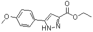 CAS 登录号：938182-54-8， 5-(4-甲氧基苯基)-1H-吡唑-3-羧酸乙酯