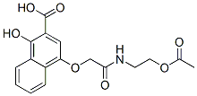 CAS 登录号：93820-07-6， 4-[2-[[2-(乙酰氧基)乙基]氨基]-2-氧代乙氧基]-1-羟基-2-萘羧酸