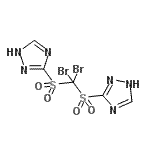 CAS 登录号：93841-31-7， 3,3'-[(二溴亚甲基)二磺酰基]二(1H-1,2,4-三唑)
