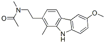 CAS 登录号：93841-60-2， N-[2-(6-甲氧基-1-甲基-9H-咔唑-2-基)乙基]-N-甲基乙酰胺