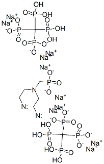 CAS 登录号：93841-76-0， [[(膦酸基甲基)亚氨基]双[乙烷-2,1-二基次氮基双(亚甲基)]]四膦酸十钠