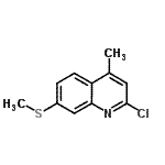 CAS 登录号：938459-19-9， 2-氯-4-甲基-7-(甲硫基)喹啉