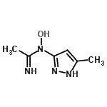 CAS 登录号：93846-28-7， N-羟基-N-(5-甲基-1H-吡唑-3-基)乙脒