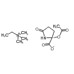 CAS 登录号：93857-26-2， N,N,N-三甲基乙铵(2R)-2-乙酰氧基-5-氧代-2-吡咯烷羧酸酯