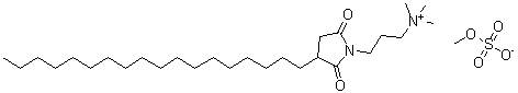 CAS 登录号：93882-18-9， N,N,N-三甲基-3-(3-十八烷基-2,5-二氧代-1-吡咯烷基)-1-丙铵硫酸甲酯盐