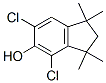 CAS 登录号：93892-32-1， 4,6-二氯-1,1,3,3-四甲基茚满-5-醇