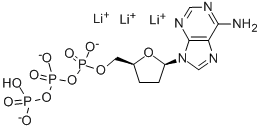 CAS 登录号：93939-70-9， 2',3'-二脱氧-腺苷 5'-(四氢三磷酸酯)三锂盐