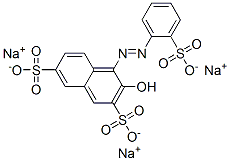 CAS#: 93942-40-6， Trisodium 3-Hydroxy-4-[(2-Sulphonatophenyl)Azo]Naphthalene-2,7-Disulphonate