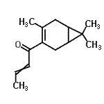 CAS 登录号：93942-51-9， 1-(4,7,7-三甲基双环[4.1.0]庚-3-烯-3-基)-2-丁烯-1-酮