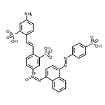 CAS 登录号：93964-18-2， 5-氨基-2-[(E)-2-{2-磺基-4-[(E)-{4-[(4-磺基苯基)偶氮]-1-萘基}-Nno-氧偶氮基]苯基}乙烯基]苯磺酸
