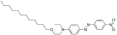 CAS 登录号：93964-89-7， N-[2-(十二烷氧基)乙基]-N-乙基-4-[2-(4-硝基苯基)偶氮]-苯胺