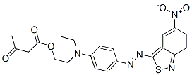 CAS 登录号：93981-75-0， 2-[乙基[4-[(5-硝基-2,1-苯并异噻唑-3-基)偶氮]苯基]氨基]乙基乙酰乙酸酯