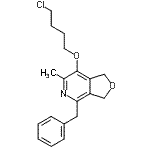CAS 登录号：93982-16-2， 4-苄基-7-(4-氯丁氧基)-6-甲基-1,3-二氢呋喃并[3,4-c]吡啶