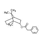CAS 登录号：94022-06-7， 1,7,7-三甲基双环[2.2.1]庚-2-基苯乙酸酯