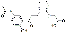 CAS 登录号：94071-10-0， (E)-[2-[3-[5-(乙酰基氨基)-2-羟基苯基]-3-氧代-1-丙烯基]苯氧基]乙酸
