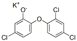 CAS 登录号：94087-36-2， 5-氯-2-(2,4-二氯苯氧基)苯酚钾盐