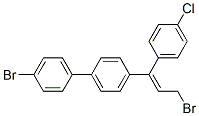 CAS 登录号：94094-71-0， (Z)-4-溴-4'-[3-溴-1-(4-氯苯基)-1-丙烯基]-1,1'-联苯