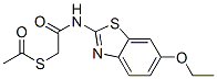 CAS 登录号：94109-76-9， S-[2-[(6-乙氧基-2-苯并噻唑基)氨基]-2-氧代乙基]硫代乙酸酯