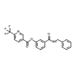 CAS 登录号：941158-45-8， 3-(苄基氨基甲酰)苯基6-(三氟甲基)烟酸酯