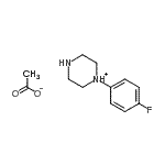 CAS 登录号：94135-91-8， 1-(4-氟苯基)哌嗪-1-鎓乙酸盐