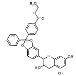 CAS#: 94139-05-6， Ethyl 4-[2-phenyl-5-(3,5,7-trihydroxy-3,4-dihydro-2H-chromen-2-yl)-1,3-benzodioxol-2-yl]benzoate