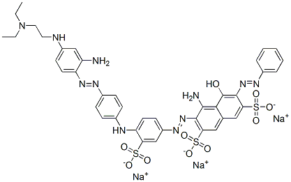 CAS#: 94159-52-1， Trisodium 4-Amino-3-[[4-[[4-[[2-Amino-4-[[2-(Diethylamino)Ethyl]Amino]Phenyl]Azo]Phenyl]Amino]-3-Sulphonatophenyl]Azo]-5-Hydroxy-6-(Phenylazo)Naphthalene-2,7-Disulphonate