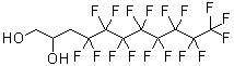 结构式 CAS# 94159-84-9, 4,4,5,5,6,6,7,7,8,8,9,9,10,10,11,11,11-十七氟-1,2-十一烷二醇