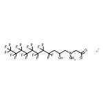 CAS 登录号：94159-87-2， 钾[(4,4,5,5,6,6,7,7,8,8,9,9,10,10,11,11,11-十七氟-2-羟基十一烷基)(甲基)氨基]乙酸酯