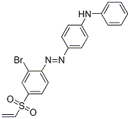 CAS 登录号：94200-37-0， 4-[[2-溴-4-(乙烯磺酰基)苯基]偶氮]-N-苯基苯胺