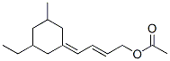 CAS 登录号：94200-96-1， 4-(3-乙基-5-甲基环己亚基)-2-丁烯-1-基醋酸酯