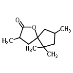 CAS 登录号：94201-23-7， 1,1,3,7-四甲基-9-氧杂螺[4.4]壬烷-8-酮