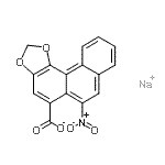 CAS 登录号：94213-68-0， 钠6-硝基萘并[2,1-g][1,3]苯并二氧戊环-5-羧酸酯