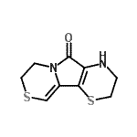 CAS 登录号：942293-10-9， 3,4,7,8-四氢-2H,5H-[1,4]噻嗪并[4',3':1,2]吡咯并[3,4-b][1,4]噻嗪-5-酮