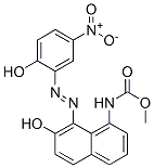 CAS 登录号：94231-83-1， [7-羟基-8-[(2-羟基-5-硝基苯基)偶氮]-1-萘基]-氨基甲酸甲酯