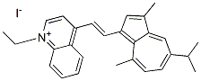 CAS 登录号：94232-65-2， 1-乙基-4-[2-[5-异丙基-3,8-二甲基薁-1-基]乙烯]喹啉鎓碘化物