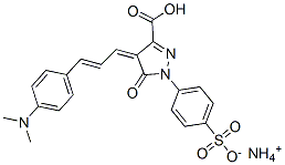 CAS 登录号：94266-11-2， 4-[3-[4-(二甲基氨基)苯基]烯丙亚基]-4,5-二氢-5-氧代-1-(4-磺酸基苯基)-1H-吡唑-3-羧酸铵