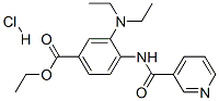 CAS 登录号：94276-20-7， 3-(二乙基氨基)-4-[(3-吡啶基羰基)氨基]苯甲酸乙酯单盐酸盐