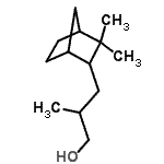 CAS 登录号：94291-52-8， 3-(3,3-二甲基降冰片烷-2-基)-2-甲基-丙-1-醇