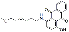 CAS 登录号：94313-81-2， 1-羟基-4-[[3-(2-甲氧基乙氧基)丙基]氨基]蒽醌