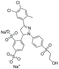 CAS 登录号：94333-46-7， 4-[3-(4,5-二氯-2-甲基苯基)-4,5-二氢-1-[4-[(2-羟基乙基)磺酰基]苯基]-1H-吡唑-5-基]苯-1,3-二磺酸二钠