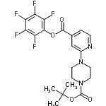 CAS#: 944450-81-1， 2-Methyl-2-propanyl 4-{4-[(pentafluorophenoxy)carbonyl]-2-pyridinyl}-1-piperazinecarboxylate