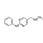 结构式 CAS# 944450-95-7, 5-[(甲基氨基)甲基]-N-苯基-2-嘧啶胺