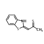 CAS 登录号：94488-32-1， (1E)-1-(1,3-苯并噻唑-2(3H)-亚基)-2-丙烷硫酮