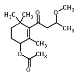CAS#: 945426-70-0， 3-(3-Methoxybutanoyl)-2,4,4-trimethyl-2-cyclohexen-1-yl acetate