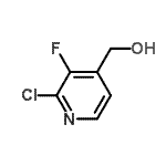 结构式 CAS# 946127-54-4, (2-氯-3-氟-4-吡啶基)甲醇