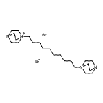 structure of CAS# 94630-53-2, 1,1'-(1,10-Decanediyl)bis-4-aza-1-azoniabicyclo[2.2.2]octane dibromide;1,1'-(Dec<wbr>ane-1,10-<wbr>diyl)bis[<wbr>4-aza-1-a<wbr>zoniabicy<wbr>clo[2.2.2<wbr>]octane] <wbr>Dibromide
