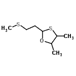 CAS 登录号：94633-00-8， 4,5-二甲基-2-[2-(甲硫基)乙基]-1,3-恶噻戊环